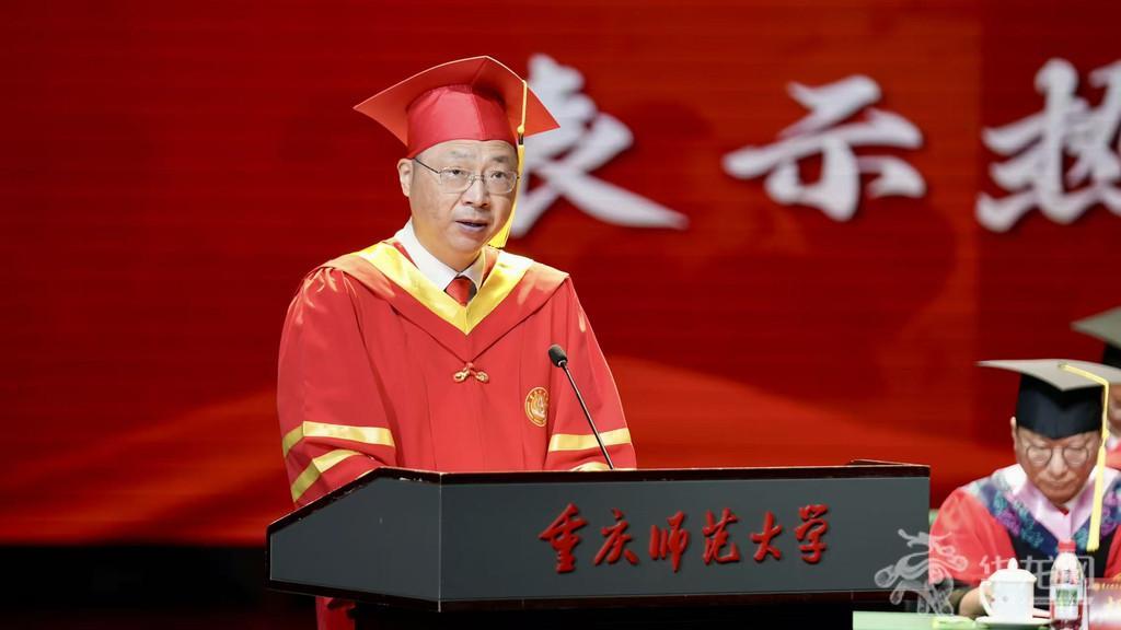 重庆师范大学校长王国胤。 第1眼TV-华龙网记者 刘钊 摄 